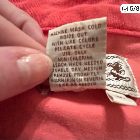 AMX Size 1X coral/pink corduroy jacket-hook and eye closure with grommets. - Picture 7 of 14